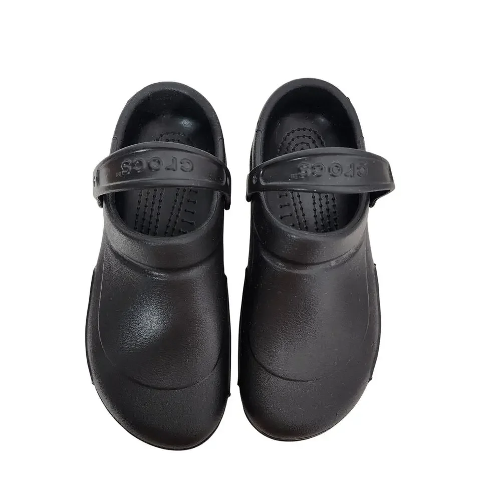 Crocs At Work Unisex Bistro Slip Resistant Clog Lightweight Black M 10 W 12 Foam